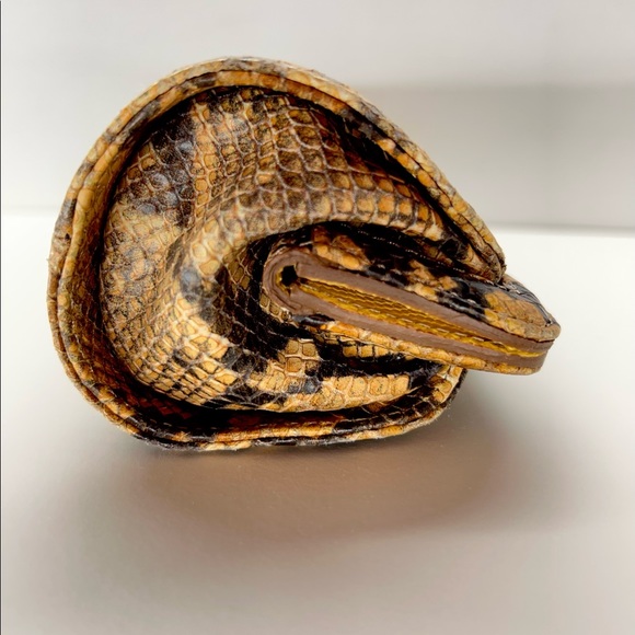 Brahmin Lucia Island Python print leather clutch/Purse. - Picture 3 of 12